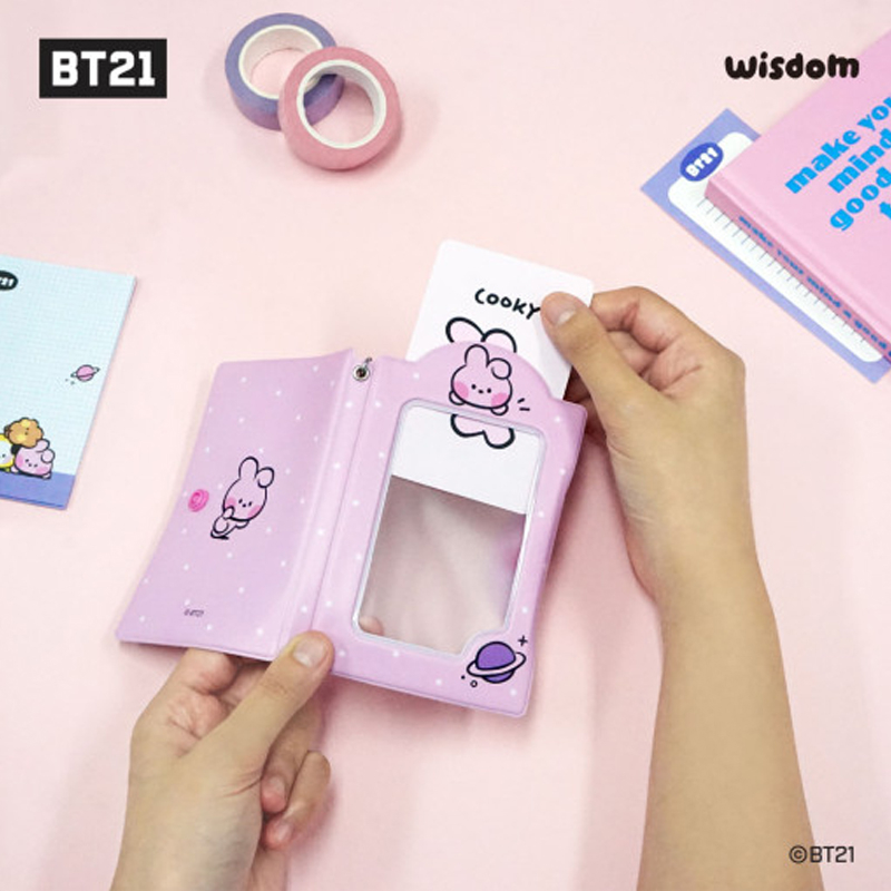 Ví Đựng Thẻ Ảnh minini bt21 Hàng Chính Thức