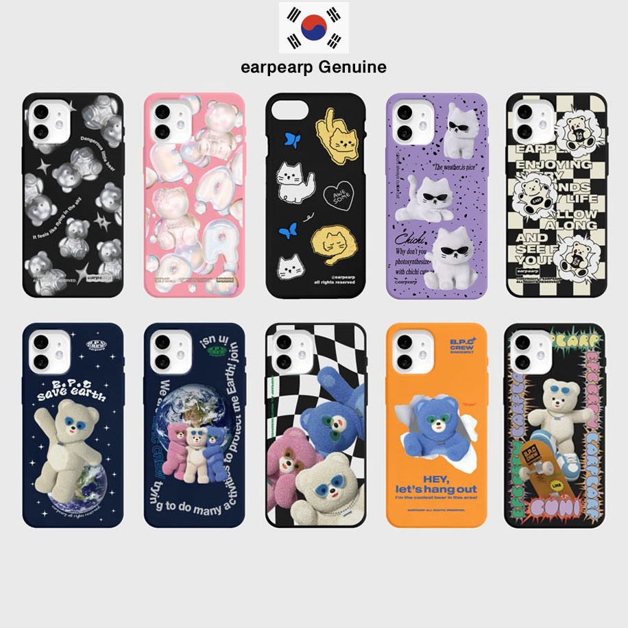 [earpearp] Vỏ điện thoại Suzy, Vỏ điện thoại Doona, Vỏ iPhone Jelly màu, iPhone 14, iPhone 13, iPhon