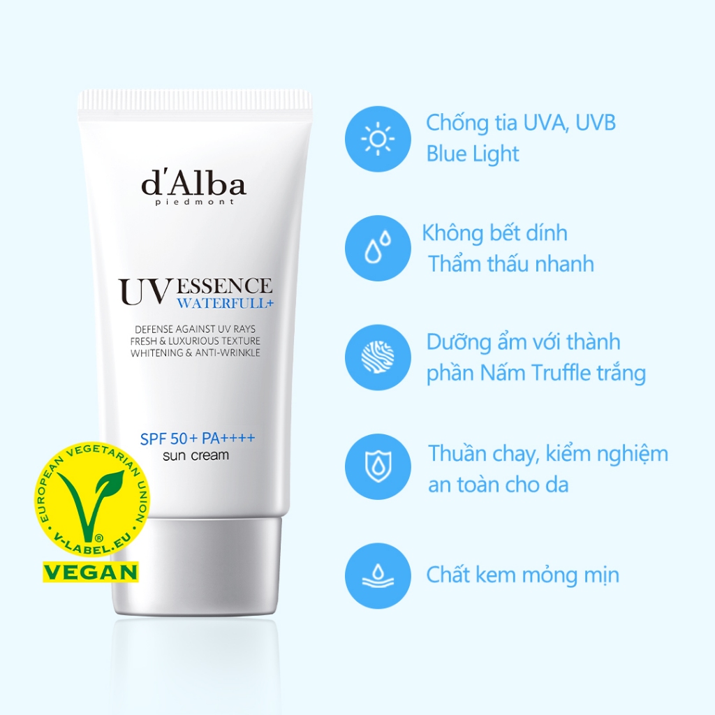 [Chỉ còn 233K sau khi áp voucher] Kem Chống Nắng spf 50 + pa + + + + 50ml Thương Hiệu Alba official