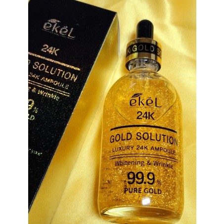 Dung Dịch Vàng 24k ekel 100ml Sang Trọng % 24K Gold Ampoule gold essence Anti-Aging Moist Ampoule