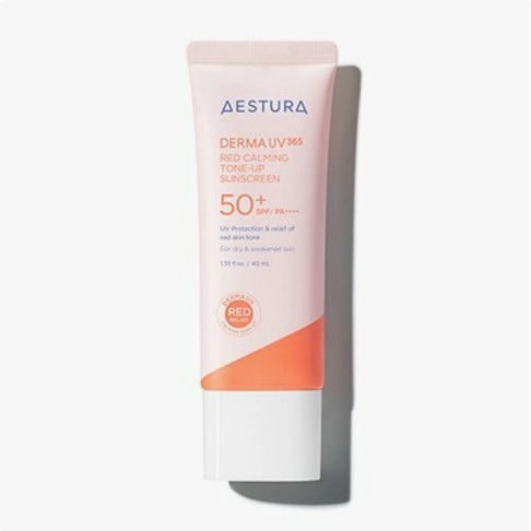 Kem chống nắng AESTURA Derma UV365 Red Calming Tone-Up 40mL