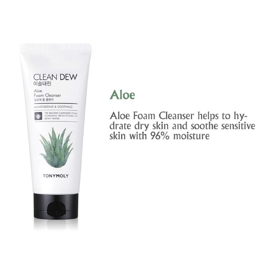 Sữa Rửa Mặt Tạo Bọt Làm Sạch Sâu Tony Moly Clean Dew Foam Cleanser 180ml