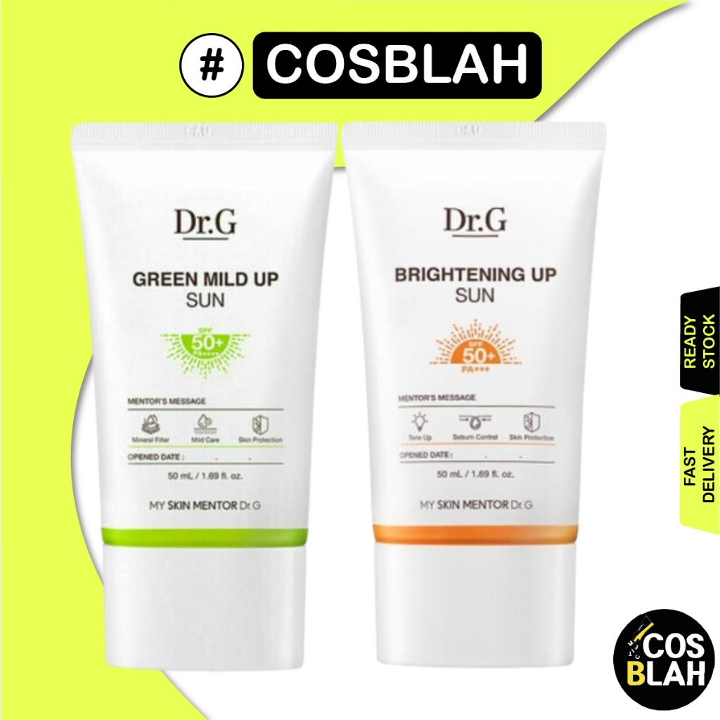 DR.G Brightening Up Sun Spf50 + PA + + + & Green Mild Sun Spf50 + PA + + + + 50ml [Gói ngẫu nhiên: K