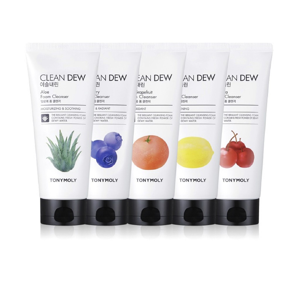 Sữa Rửa Mặt Tạo Bọt Làm Sạch Sâu Tony Moly Clean Dew Foam Cleanser 180ml