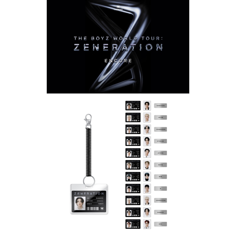 THE BOYZ WORLD TOUR : ZENERATION ENCORE ID CARD HOLDER & NAME TAG SET