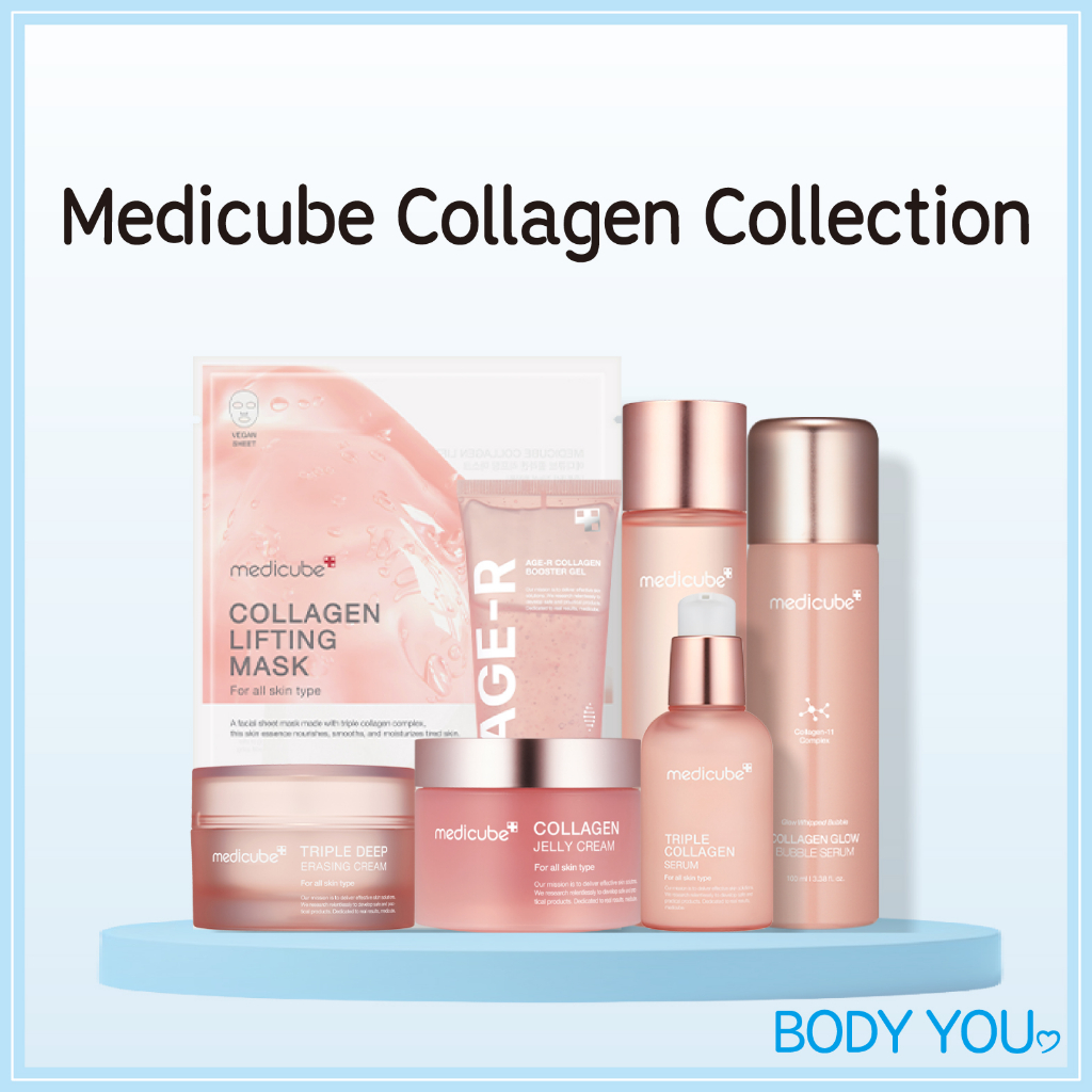 [Medicube] Collagen Collection Cream Jelly Cream Age-R Collagen Booster Serum Tonter Mask Pack Facial Moisturizer K-Beauty Skincare Sensitive Skin Health Acne Pore *Medicube