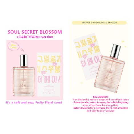 THE FACE SHOP Chai Xịt Nước Hoa Soul Eau De 30ml