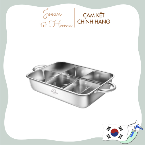 Nồi Nấu Chả Cá Hàn Quốc CASANI - Hình Vuông 6 Ngăn Dùng Được Cho Bếp Từ - Nấu đa dạng các món ăn