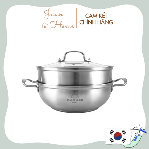 Nồi hấp đáy từ bằng thép không gỉ cao cấp Casani Carita