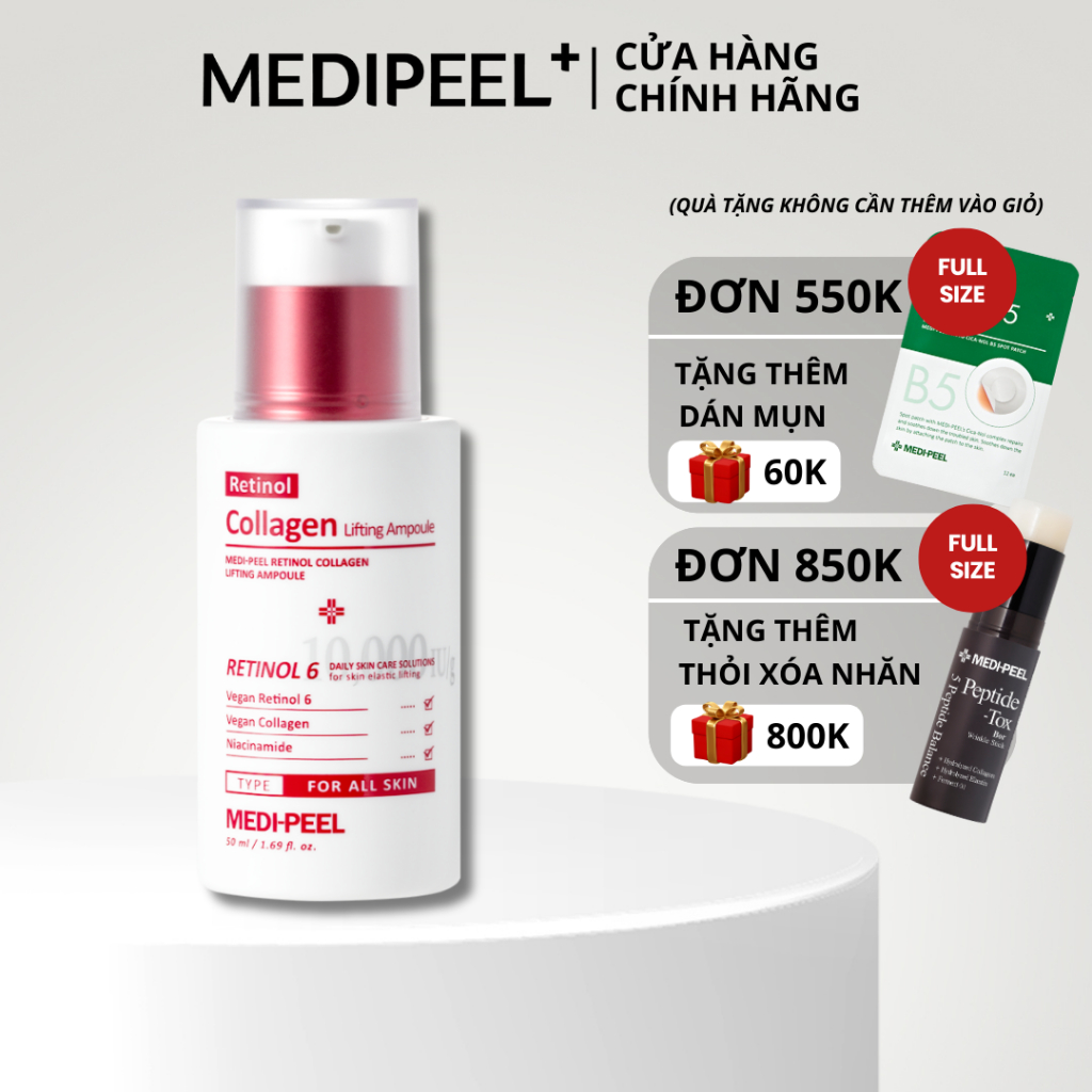 Medipeel vegan retinol collagen Nâng Cơ Mặt Chữ v 50ml