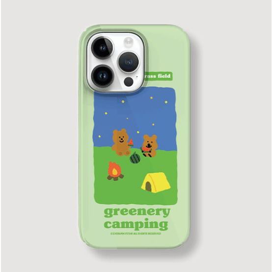 🇰🇷Full cover, hard, sự bóng láng, không bóng, slim, thiết kế dễ thương, Tương thích với iPhone 15 14 13 12 11 pro max mini