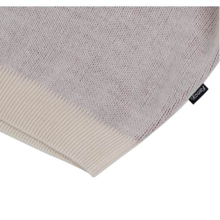 Áo Thun Dệt Kim Gợn Sóng Màu Ngà / Sản Phẩm Hàn Quốc Chính Hãng 100%