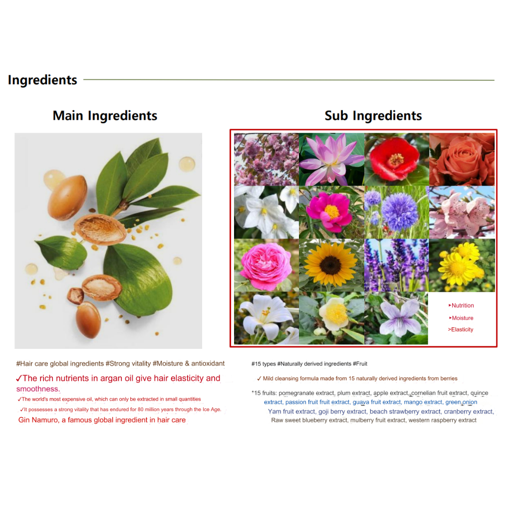 Dầu Gội Đầu Hoa Trà Dung Tích 1000ml daeng gi Meori 15 argan