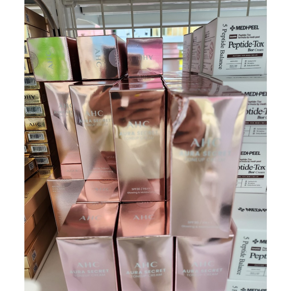 KEM DƯỠNG TRẮNG DA NÂNG TÔNG AHC AURA SECRET TONE UP CREAM SPF30/PA++