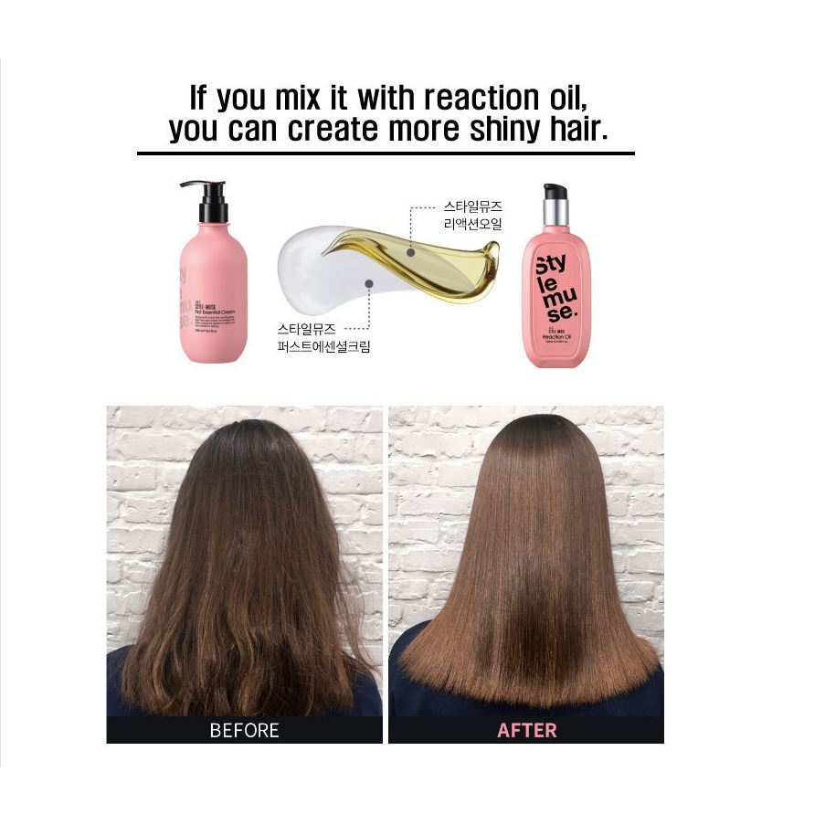 Kem tạo kiểu dành cho tóc xoăn ATS Stylemuse Repair Curl Cream 150ml / Reaction Oil 120ml /  Shine Spray 300ml / Shiny Holding Fixer 250ml / Heating Balm 120ml / Matt Holding Wax 100g / Hard Holding Wax 100