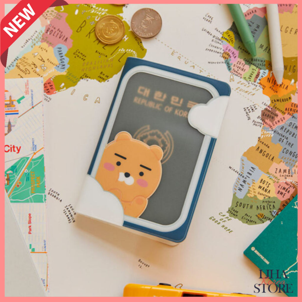 Hộp đựng hộ chiếu Kakao Friends Ryan Apeach Little Friends (Máy bay) _ Ryan