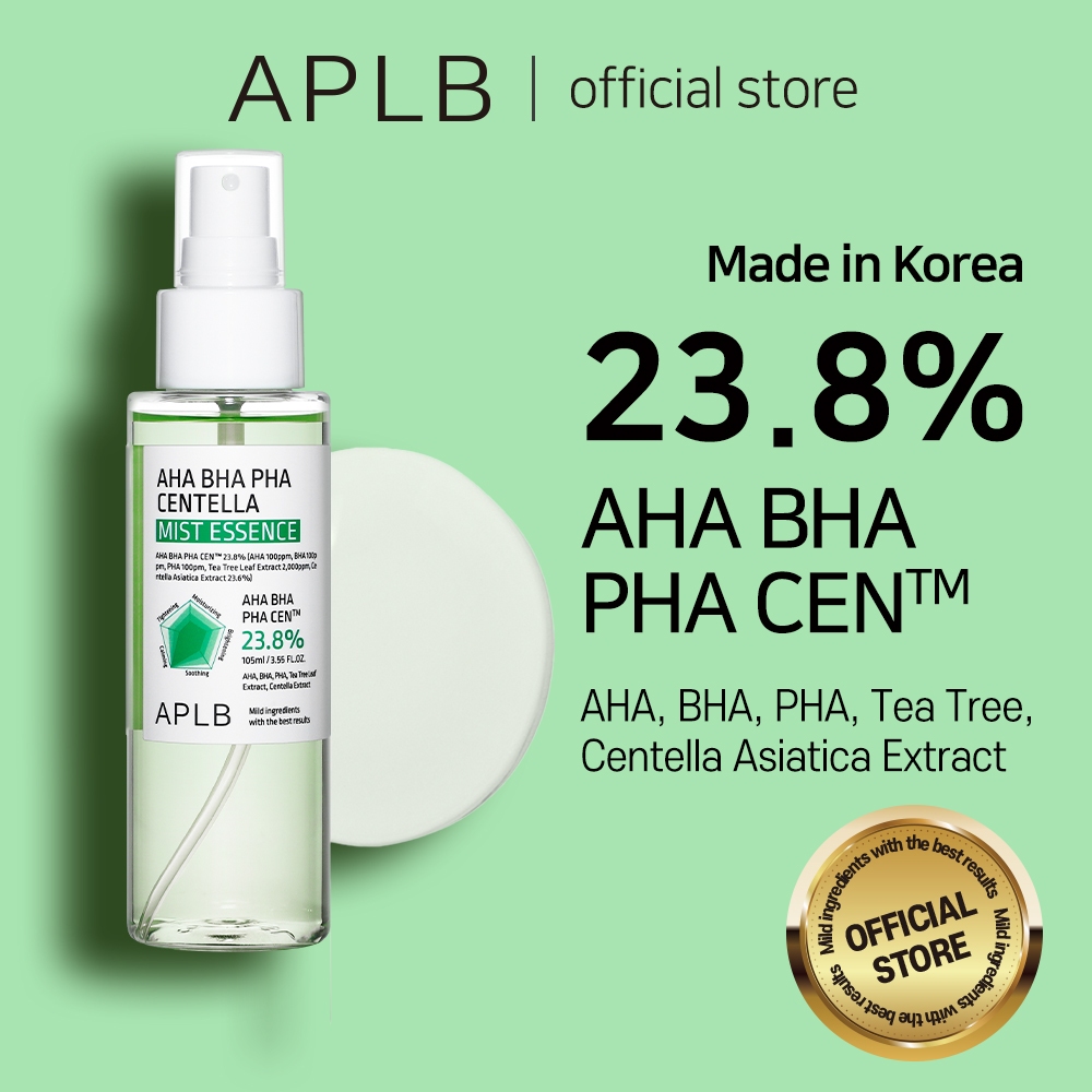 Tinh Chất Dạng Xịt Khoáng Phun Sương Dưỡng Ẩm Giảm Mụn Dịu Da APLB AHA BHA PHA Centella Mist Essence 105ml