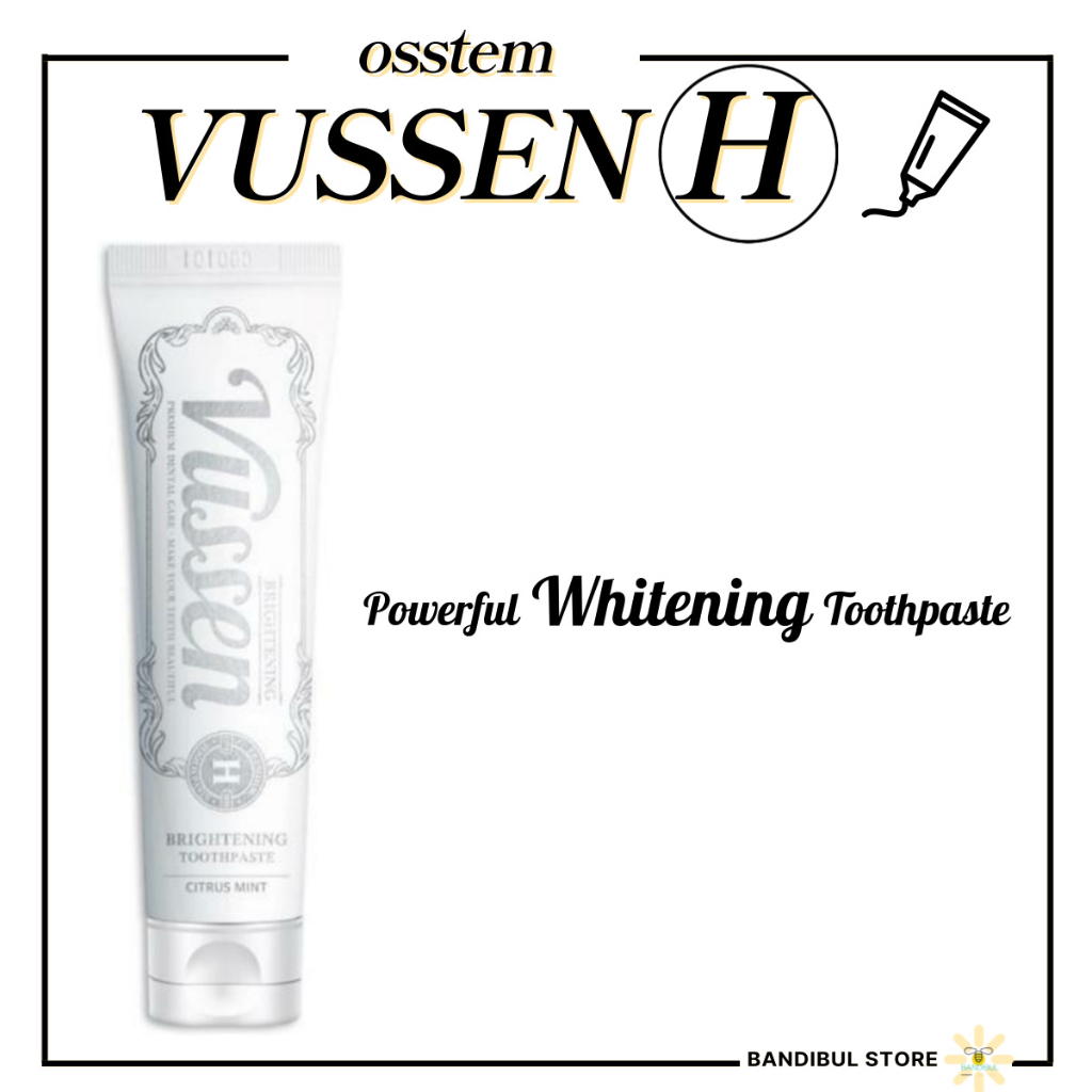 [Vussen] Premium Toothpaste H 120g/Kem Đánh Răng Làm Trắng Da vussen h 120g