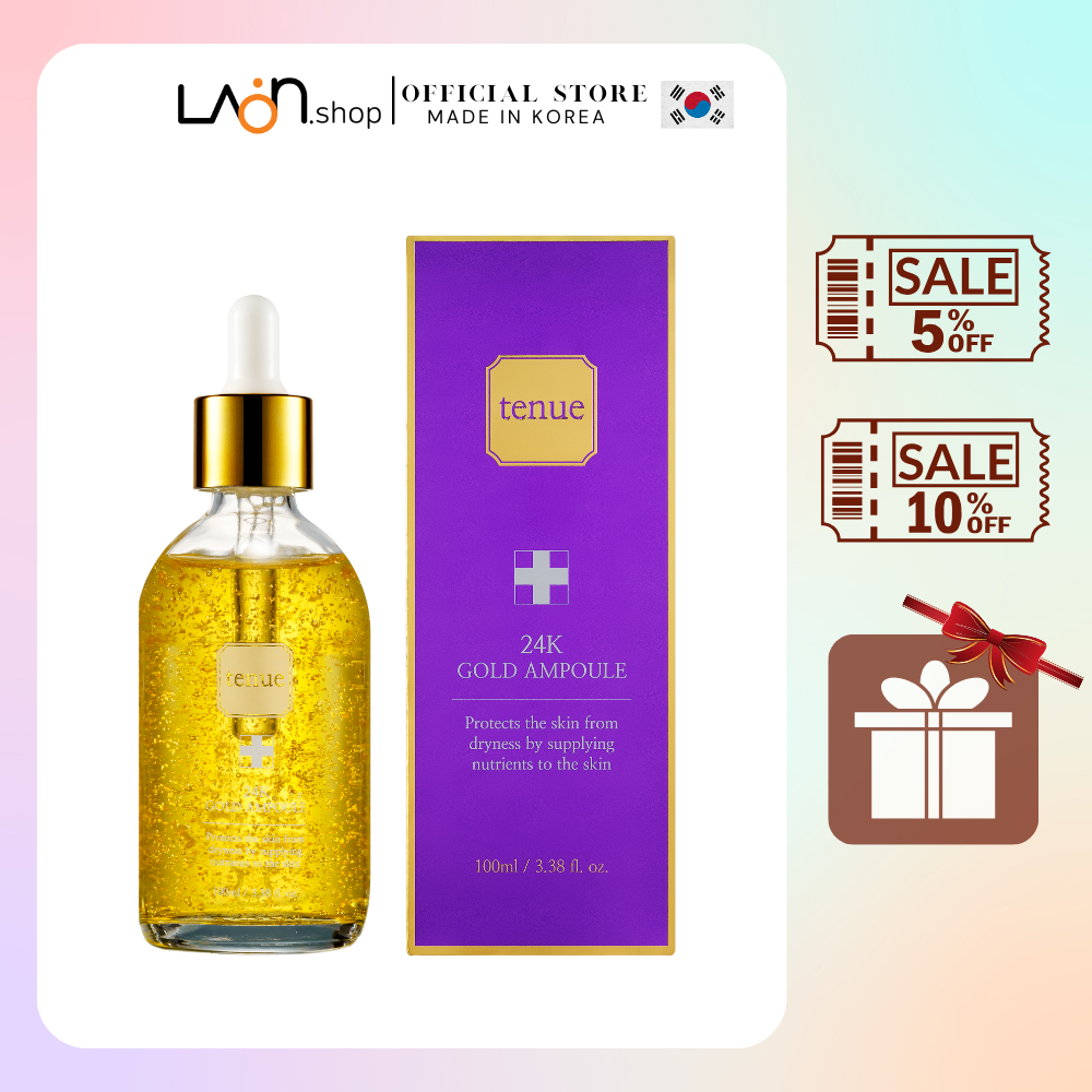 Serum Tinh Chất Vàng 24K Bổ Sung Collagen Dưỡng Trắng, Dưỡng Ẩm TENUE 24K GOLD AMPOULE 100ml