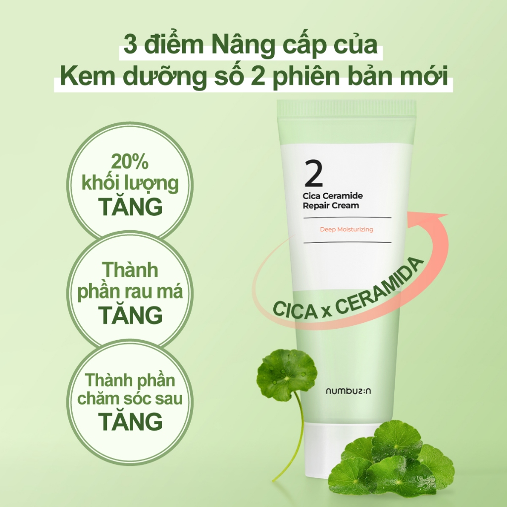 Kem dưỡng numbuzin chiết xuất rau má Ceramide Số 2