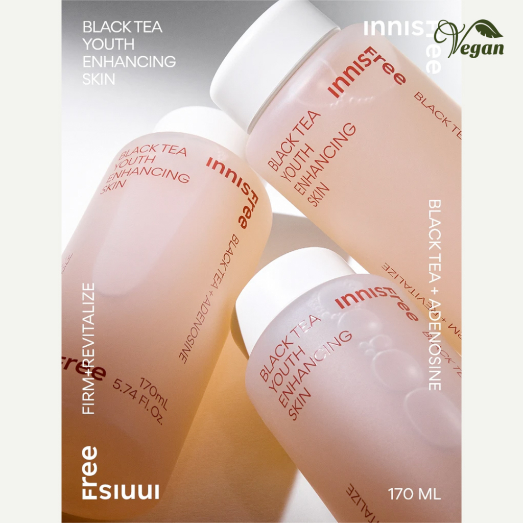 INNISFREE Black Tea Youth Enhancing Skin 170ml / Emulsion 170ml / Gift Set - Anti-Aging, Hydrating Toner & Emulsion