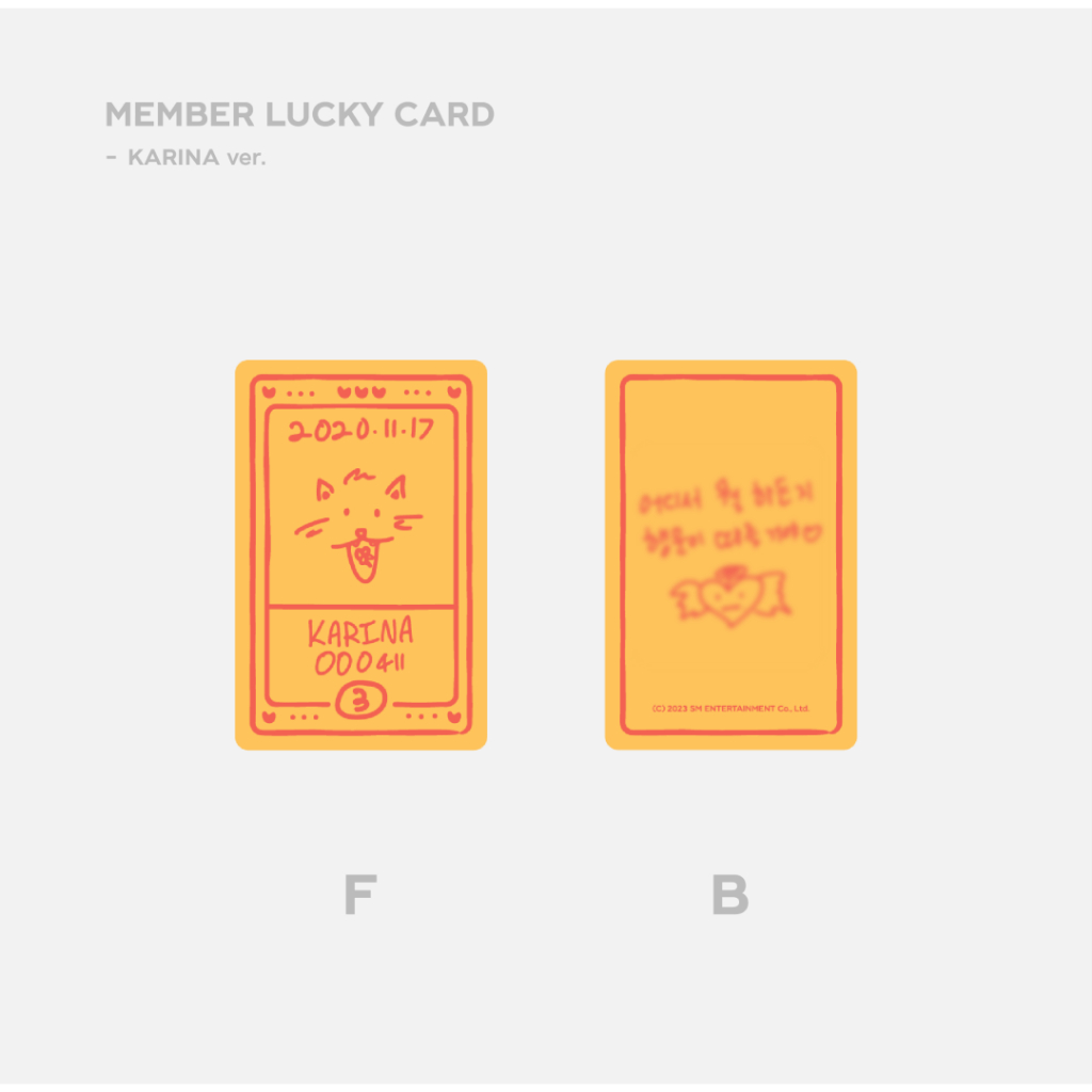 Aespa 3rd Anniversary Lucky Card Set