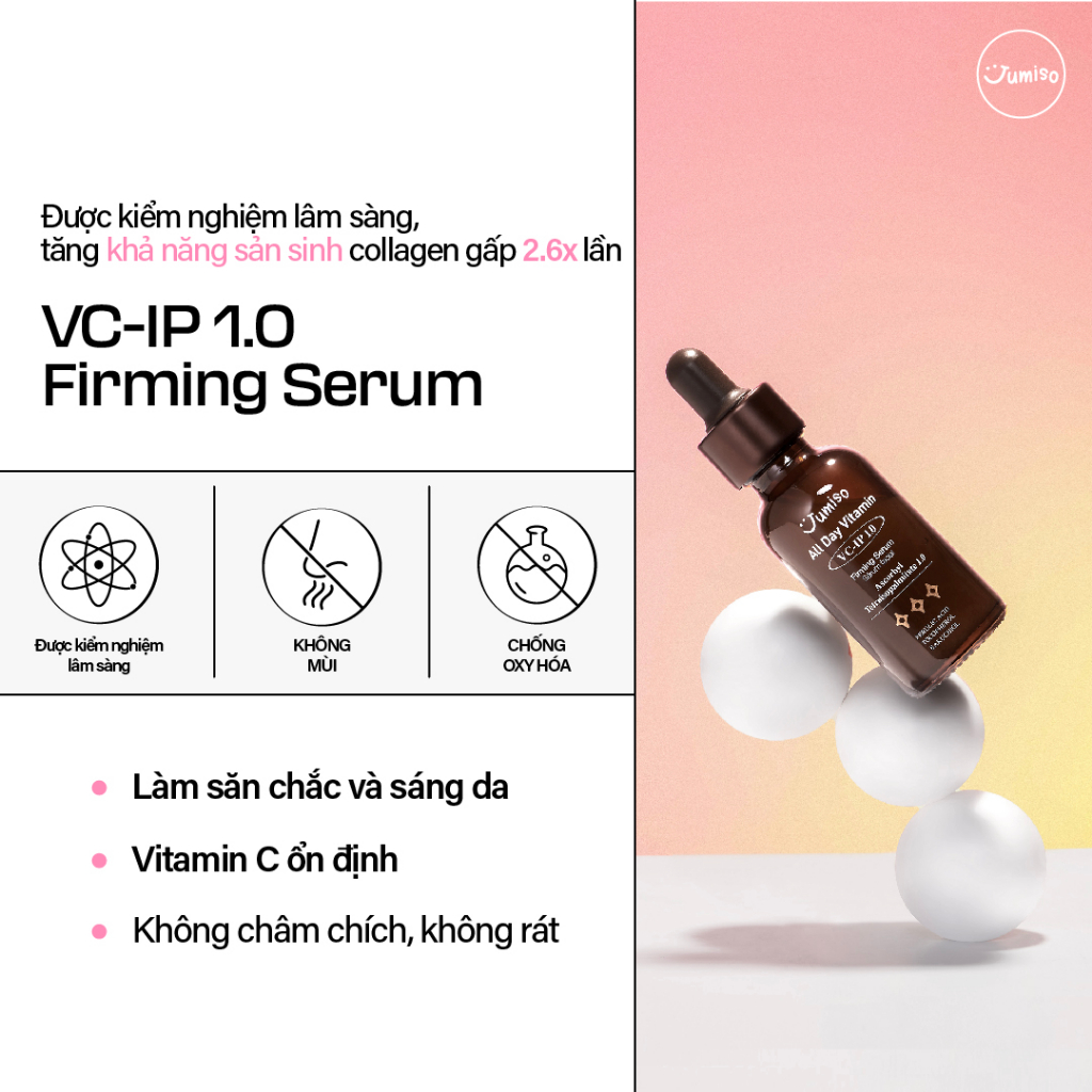 Serum Vitamin C chống lão hóa Jumiso VC-IP 1.0 Bakuchiol 30ml
