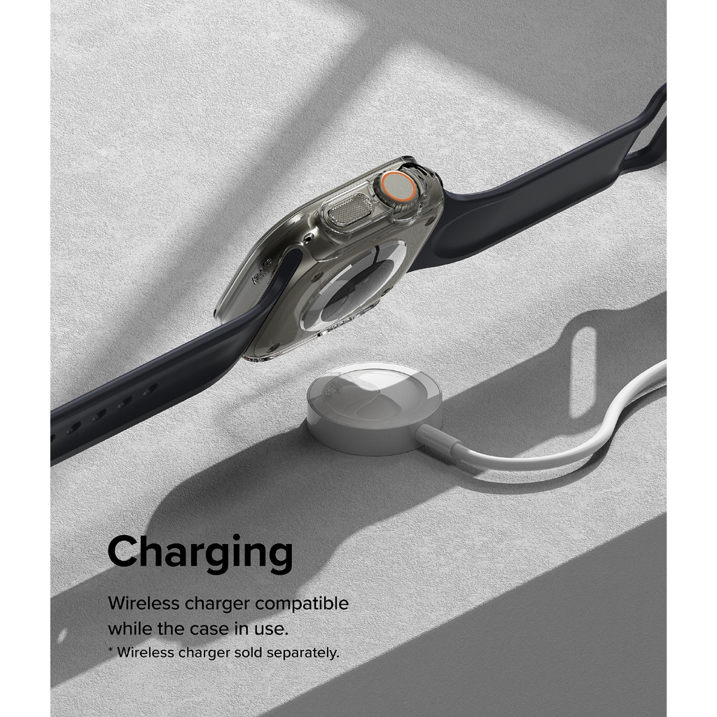 Ốp mặt đồng hồ RINGKE siêu nhẹ chống trầy xước thích hợp cho Apple Watch Ultra 2 Ultra