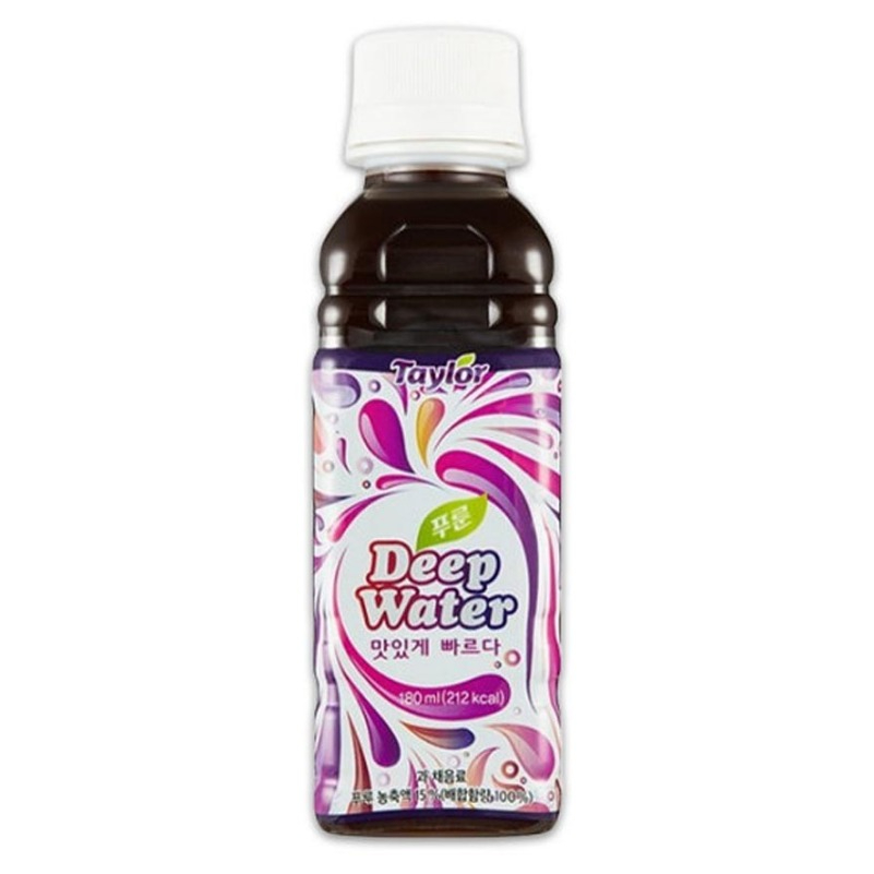 Hàn Quốc taylorfarms Taylor prunes deep water 180ml / mận xanh deep water 180ml / cà phê deep water 180ml / Kombucha deep water 180ml