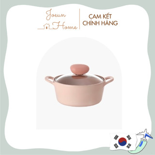 [Hàng chính hãng] Nồi chống dính đáy từ NEOFLAM SHERBET làm từ nhôm đúc phủ gốm 18 cm 2 tay cầm Hàn Quốc (màu hồng)