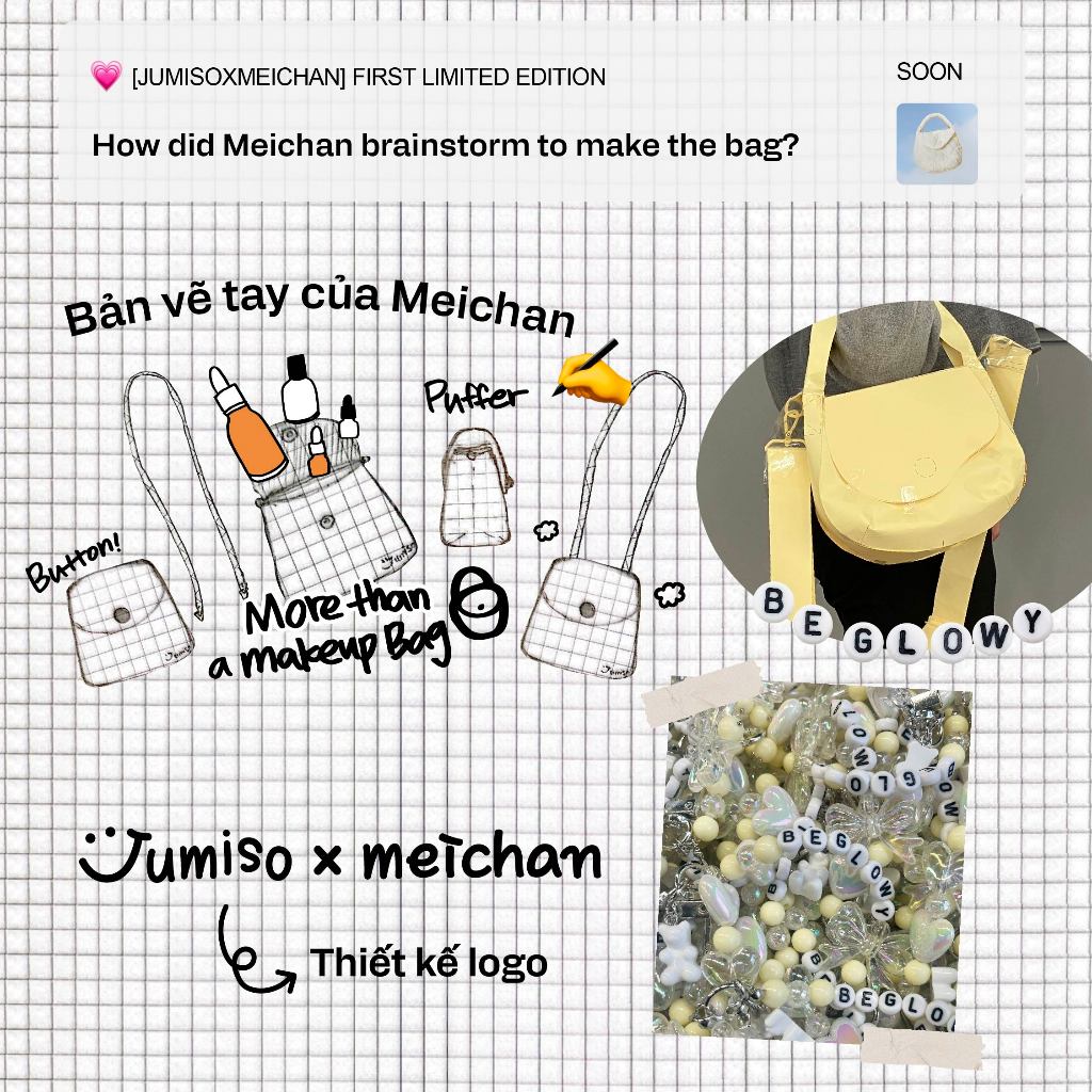 Set túi Meichan - All Day Vitamin Balancing & Brightening Serum 50ml và Snail Mucin 95 + Peptide Facial Essence 50ml