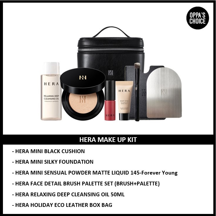 Bộ Dụng Cụ hera make up kit Với Túi Da