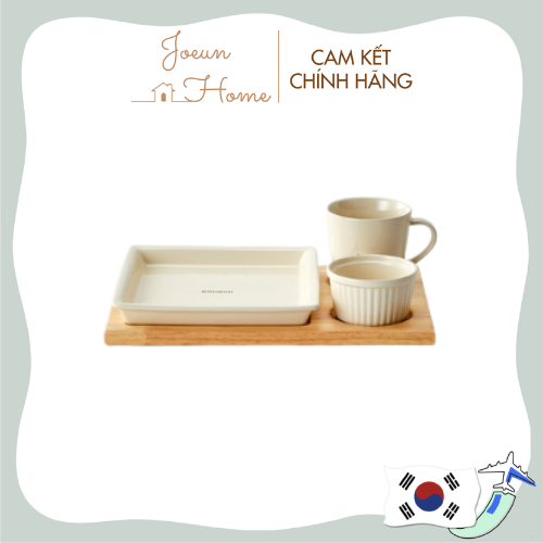 Bộ khay và ly cà phê gốm sứ Modern House