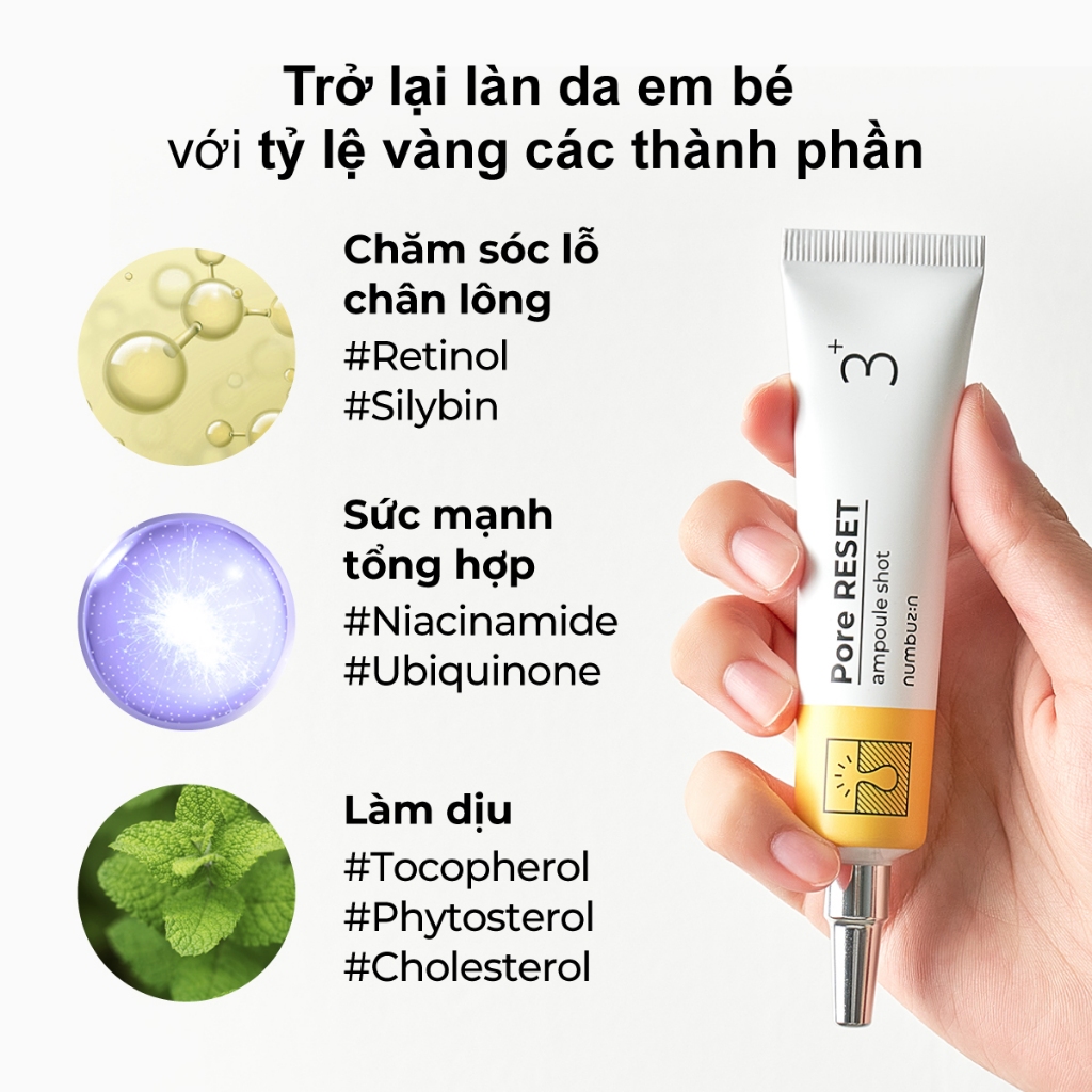 Gel NUMBUZIN tái tạo lỗ chân lông số 3