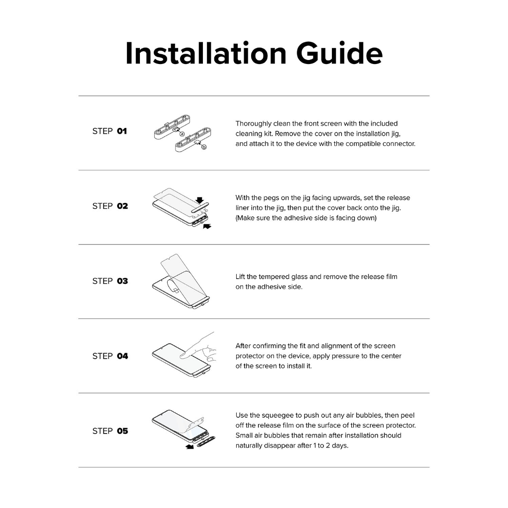 Ringke Kính Cường Lực Bảo Vệ Toàn Màn Hình Cho iPhone 15 Pro Max 15 Pro