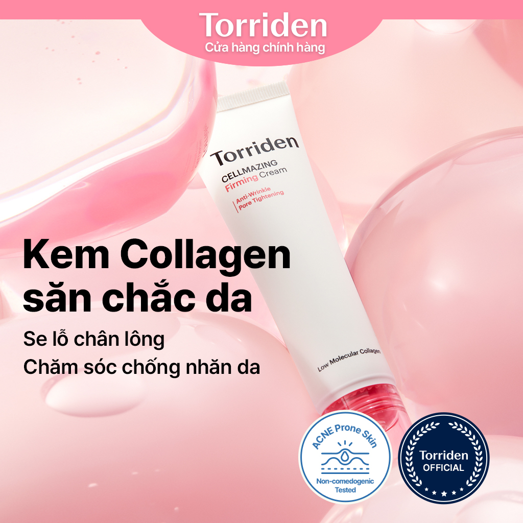 Kem săn chắc da TORRIDEN Cellmazing 5D Collagen 60ml se khít lỗ chân lông chăm sóc đàn hồi chống nếp nhăn