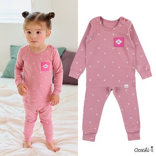 Cordi-i Bộ thun dài tay cao cấp cho bé Mitsu Single Spandex Pijamas (23FW)-AB229 (3 color options)Bộ quần áo thời trang bé trai bé gái chính hãng Cordi Hàn Quốc