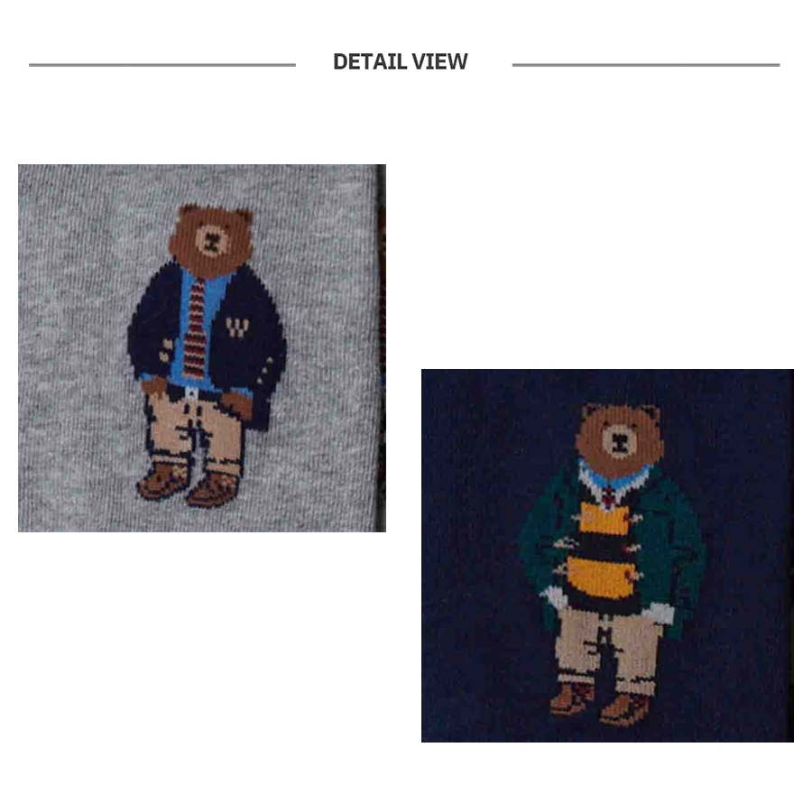 Vớ cổ cao WHOAU WHAYD4932A Steve 68% cotton 30% polyester 2% polyurethane thời trang