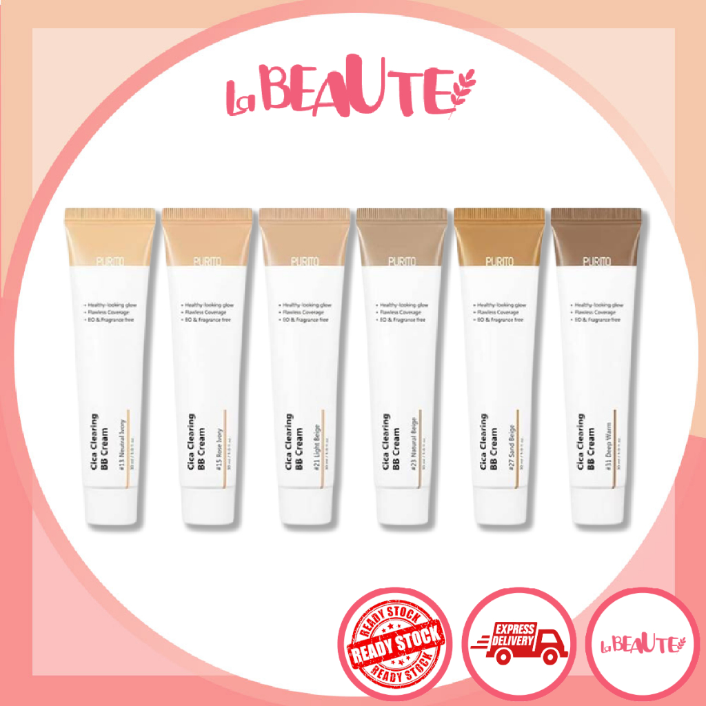 Kem bb purito cica 30ml (6 Màu)