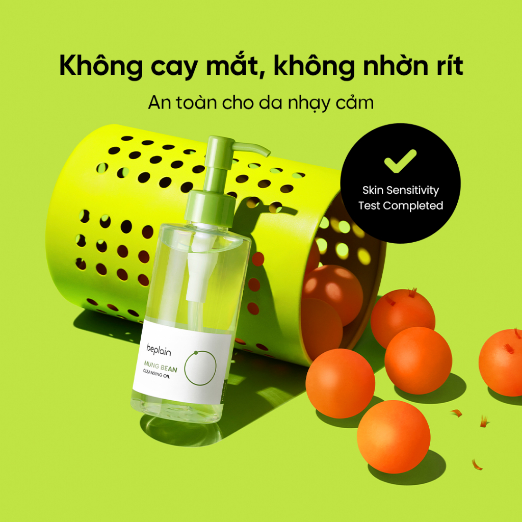 Dầu Tẩy Trang beplain Đậu Xanh - Greenful Cleansing Oil 200ml