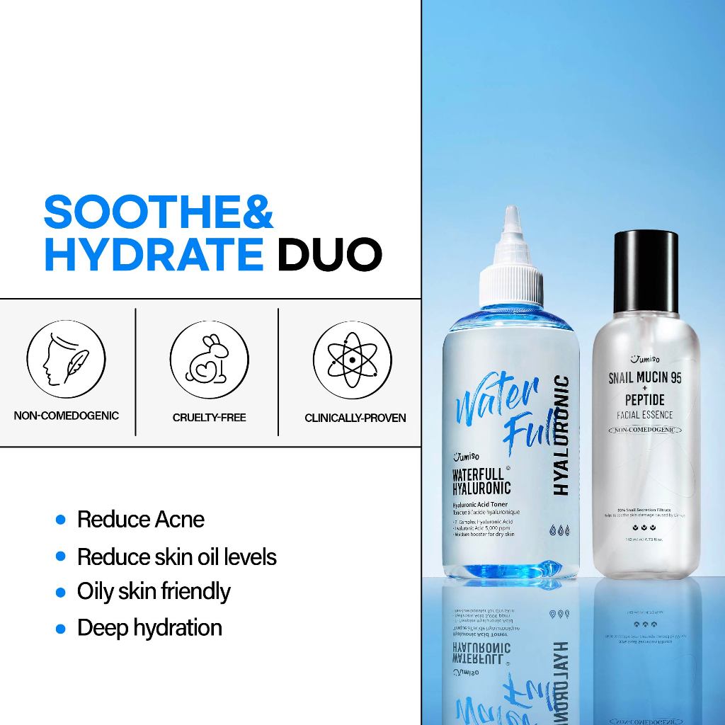 Bộ Đôi Sooth & Hydrate Duo 140ml / 250ml - Dưỡng Ẩm Sâu và Đa Tầng Glass Skin