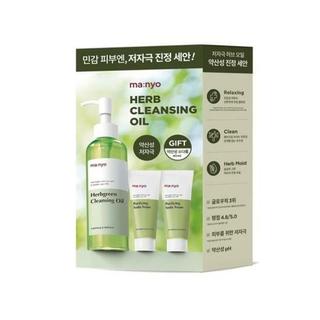 Set Dầu Tẩy Trang Manyo Herbgreen 200ml+ sữa rửa mặt 20mlx2ea