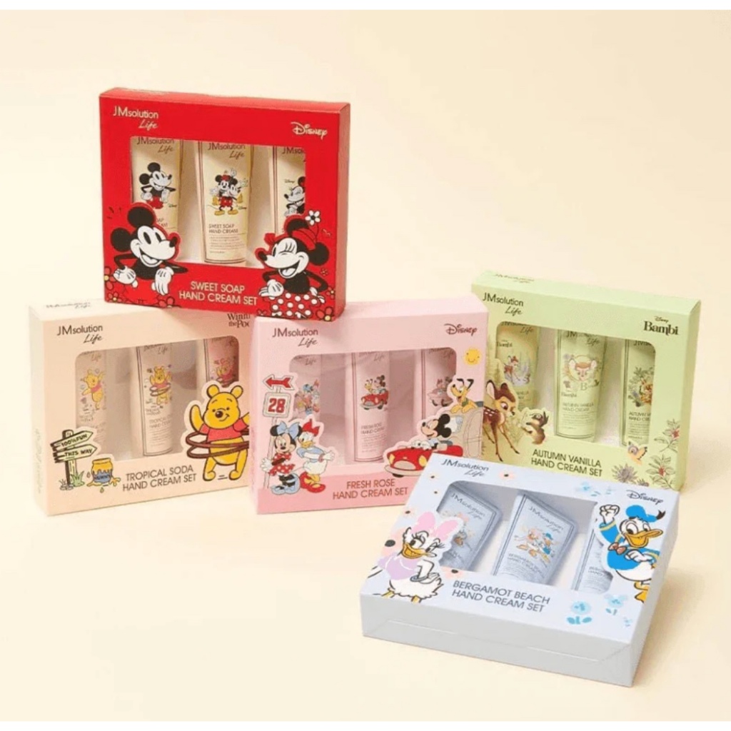 Set Kem Dưỡng Da Tay JM Solution  X Disney Life 50ml x 3 Tuýp