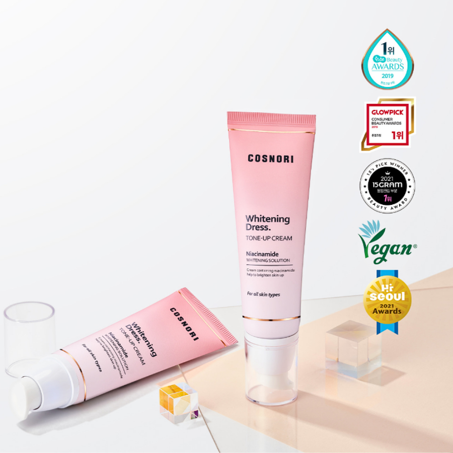 Kem dưỡng trắng nâng tông da Cosnori Whitening Dress Tone Up Cream 50ml