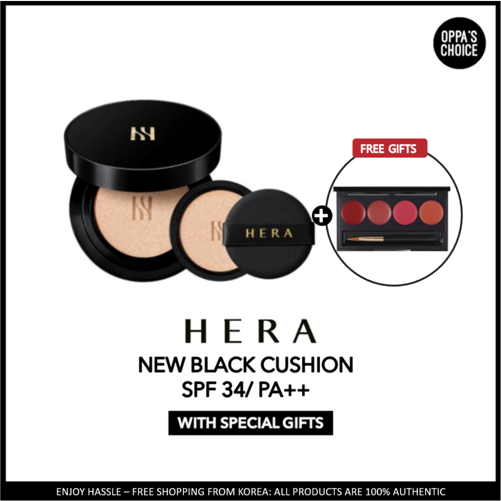 Phấn Nước HERA NEW BLACK CUSHION 15g*2 SPF34 PA++ (Bao gồm lõi Refill)