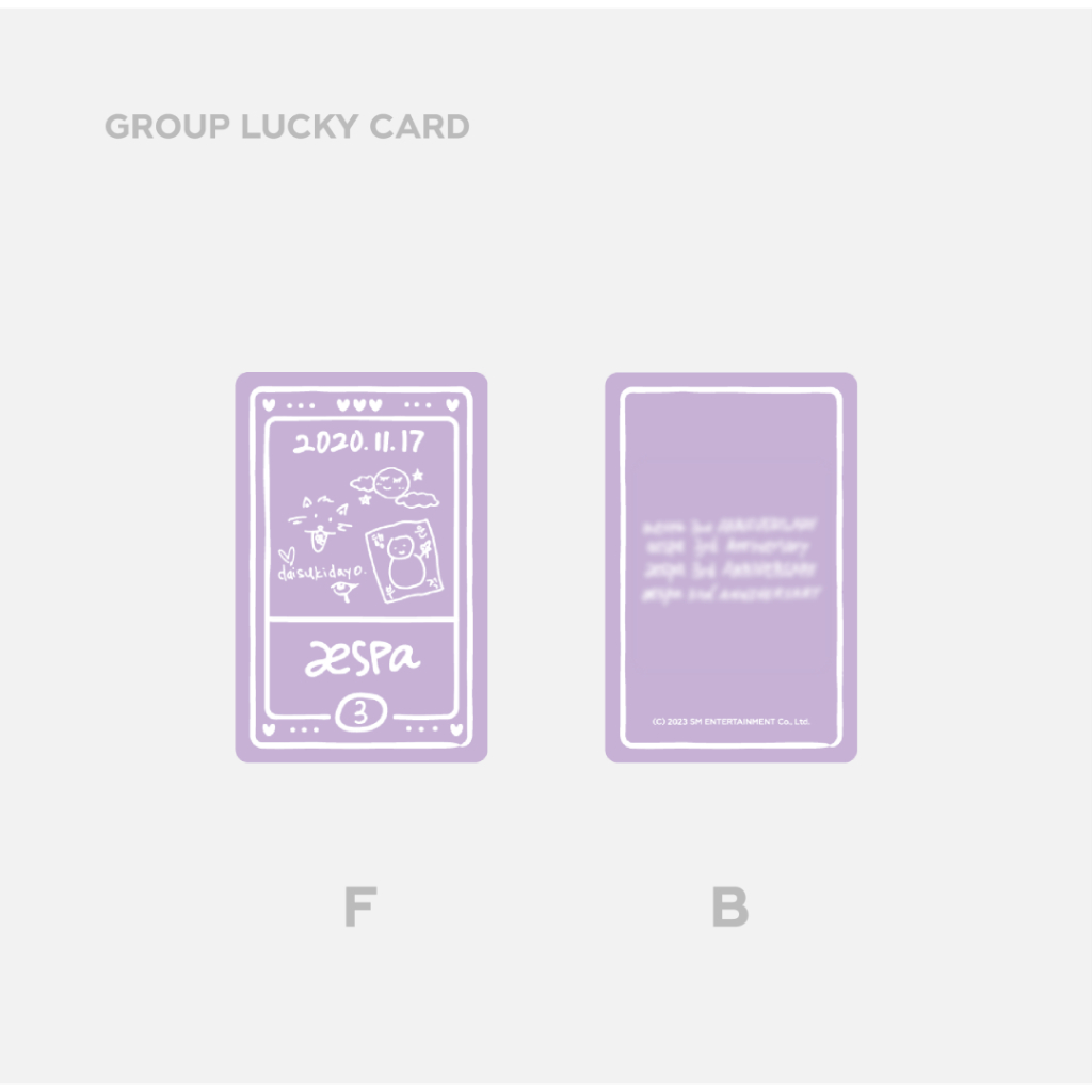 Aespa 3rd Anniversary Lucky Card Set