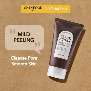 [SKINFOOD Official] Sữa rữa mặt đường đen tạo bọt làm sạch nhẹ nhàng Black Sugar Perfect Scrub Foam 180ml