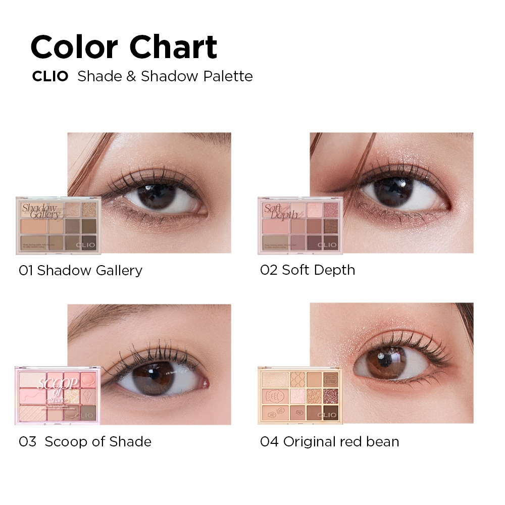 CLIO Cici Bảng Phấn Mắt Trang Điểm Đa Năng 9.6g