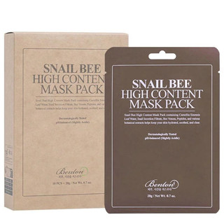 Gói khẩu trang nội dung cao Benton Snail Bee (10 khẩu trang) Hạn sử dụng: 2026.04