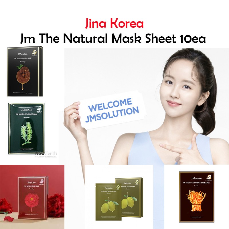 Mặt nạ JMsolution The Natural Mask / Plansynergy Mask  / Halal Mask ( hộp 10 miếng )